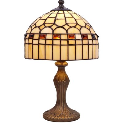 Small table lamp Tiffany beige diameter 20cm Compact Series LG420500