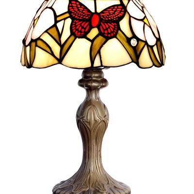 Lampada da tavolo piccola Tiffany multicolor diametro 20cm Compact Series II LG420684