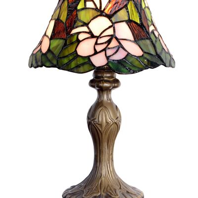 Lampada da tavolo piccola Tiffany multicolor diametro 20cm Compact Series II LG420984