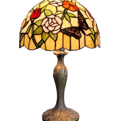 Lampe de table base Foma avec écran Tiffany diamètre 30cm Série Compact Nouveau LG430764