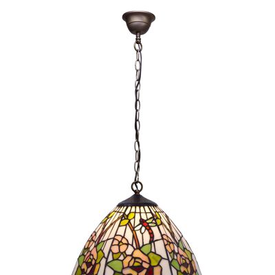 Tiffany ceiling pendant white color diameter 30cm Compact Series LG430899