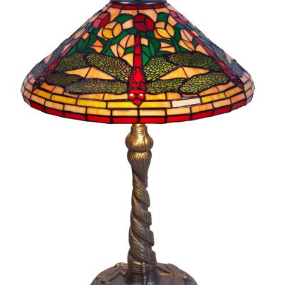 Foma base table lamp with Tiffany dragonfly screen diameter 40cm Compact Series LG440400