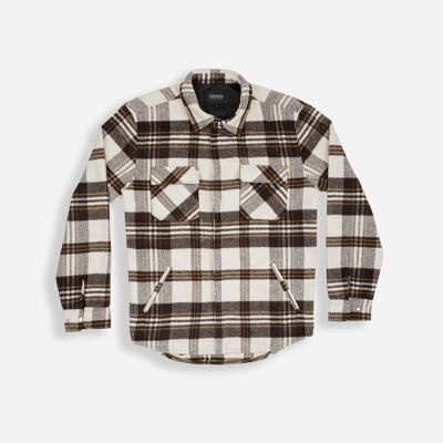 TRADEMARK FLANNEL OVERSHIRT SAND