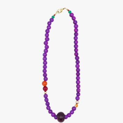 MENDRA necklace (purple)- Sita Nevado