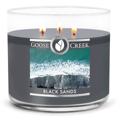 Vela Black Sands Goose Creek® 411 gramos Colección 3 mechas