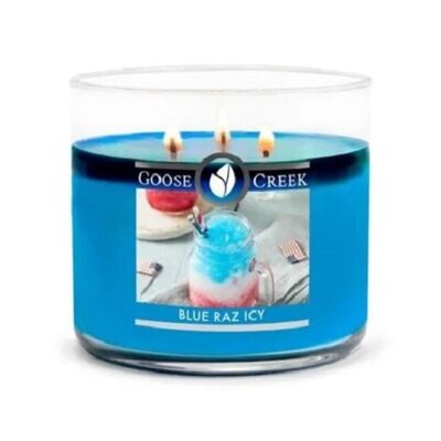Blue Raz Icy Goose Creek Candle® 411 grammes Collection 3 mèches