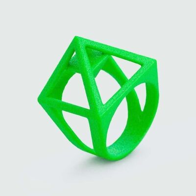 Nefertiti Ring | Nylon | Neon Green