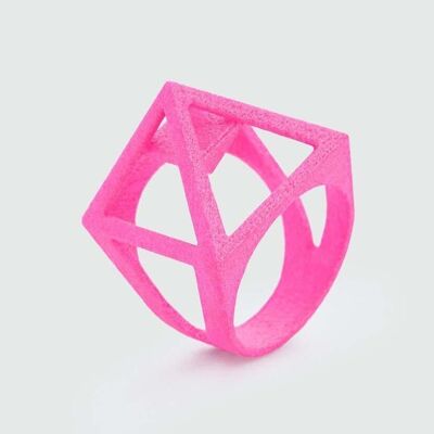 Nefertiti Ring | Nylon | Neon Pink