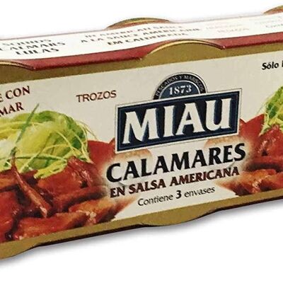 CALAMARES EN SALSA AMERICANA - PACK 3 UNIDADES 235 GR