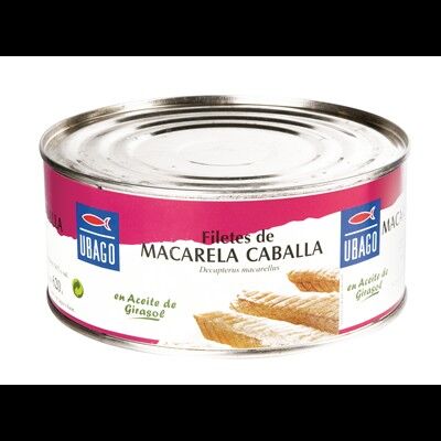 Filete de macarela caballa aceite girasol 620g