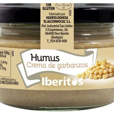 Humus, Crema de Garbanzos en tarro de cristal de 11