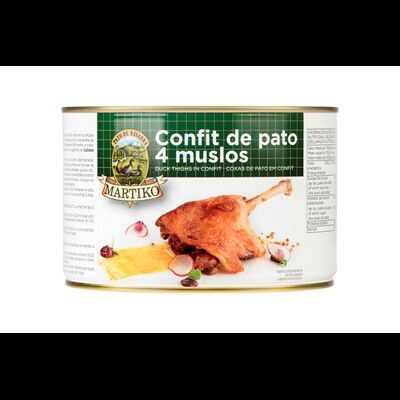 Muslos de pato confitados 4 piezas 1400g