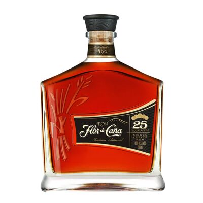 RON FLOR DE CAÑA 25 AÑOS - Fairtrade, Kosher, Sin Gluten