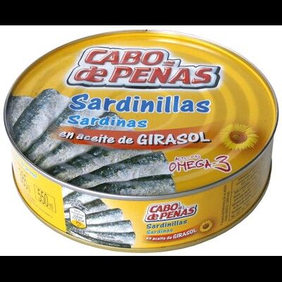 SARDINILLAS EN ACEITE DE GIRASOL - LATA 385 gr