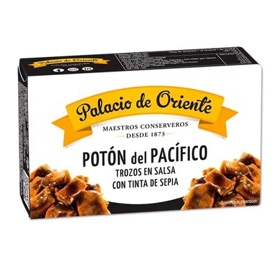 TROZOS DE POTÓN DEL PACÍFICO EN SALSA DE TINTA DE SEPIA 115G