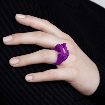 Solitaire Ring | Nylon | Statement Colors - Ultra Violet