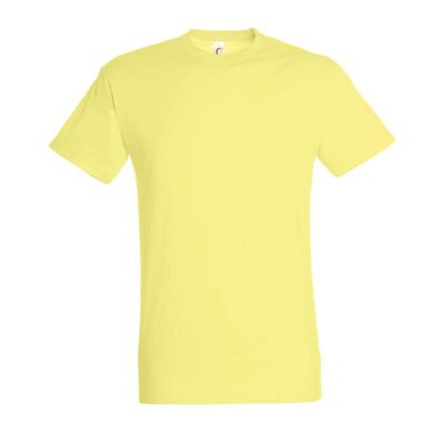 CAMISETA UNISEX CUELLO REDONDO - REGENT-Amarillo pálido