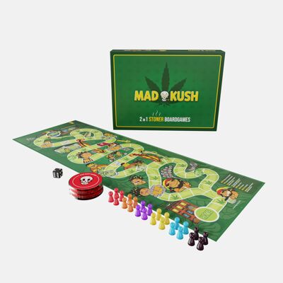 MadKush | 2 in 1 weed board game | double-sided game board