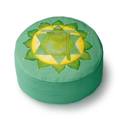 Coussin de méditation Anahata | Chakra du coeur (Amour) | Mousse-Midi