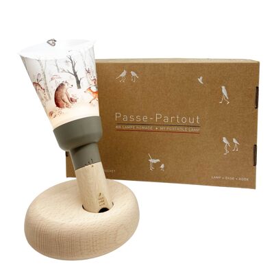 Nomad Lamp Box "Passe Partout" - Enchanted Forest - Taupe