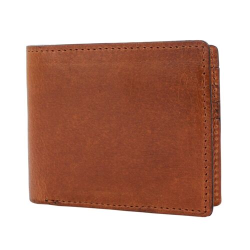 High Shine Tan Leather Wallet