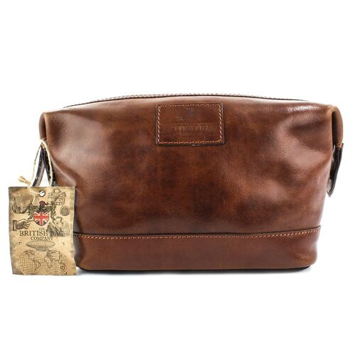 Polished Tan Washbag