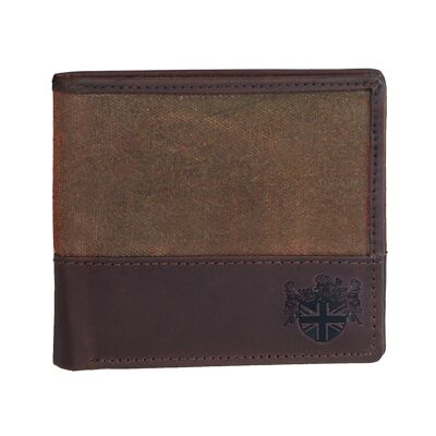 The Navigator Brown Waxed Canvas Wallet