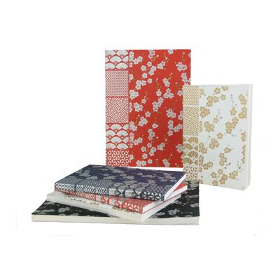 Fuji Cherry Blossom Japanisch inspiriertes Cover-Notizbuch