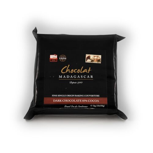 Chocolat de couverture professionnelle Noir 85% de cacao