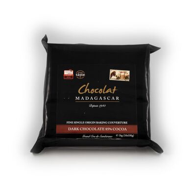 Cobertura de chocolate negro profesional 85% cacao
