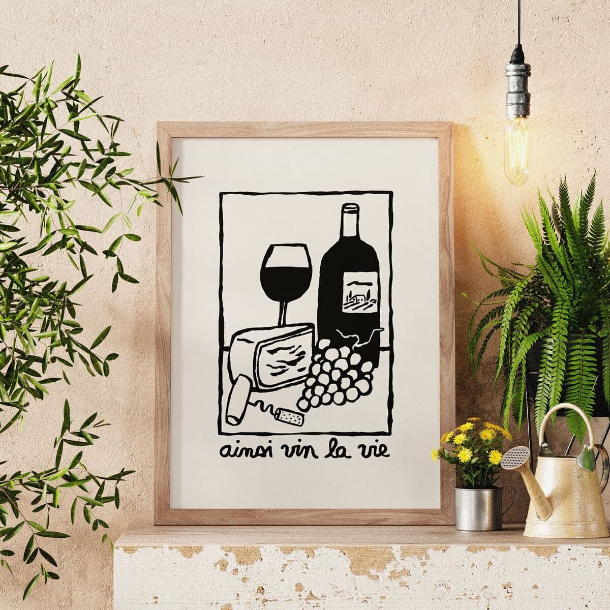 Poster illustrati di wine buddy - Così la vita del vino