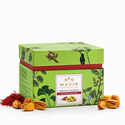 Pistacchi iraniani tostati allo zafferano / Box 100 gr