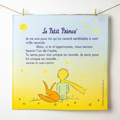 Handkerchief Le Petit Prince-"Unique au monde"
