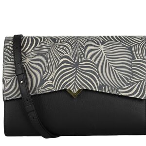 Sac Roma - Base Cuir Noir et Rabat Cuir Jungle