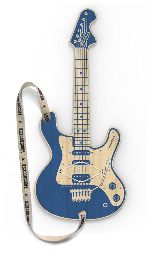 Woodrocker - die smarte Luftgitarre (blau)