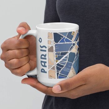 Mug illustré plan du 6ème arrondissement de PARIS 9