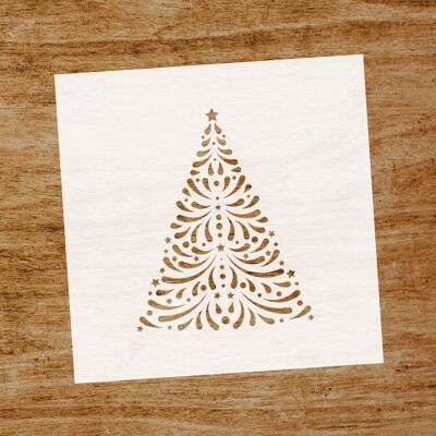 Christmas tree stencil