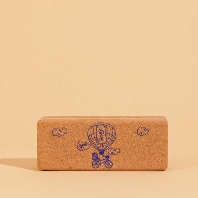 Illustrated cork box - MONTGOLFIERE range