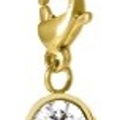 Charm Cosmopolitan with a solitaire stainless steel gold with the color of your choice