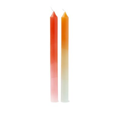 PACK OF 2 LONG RAINBOW CANDLES HF