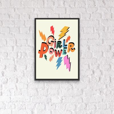 Girl Power, Spice Girls, feministisch, Nurser Art, Kinderzimmer, feministische Kunst, feministischer Druck, Geschenke für sie