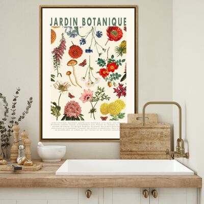 Botanical Garden , Floral Print , Print , Bedroom , Kitchen Print , French Print , Flower , Wall Art , Vintage , Botanical Print
