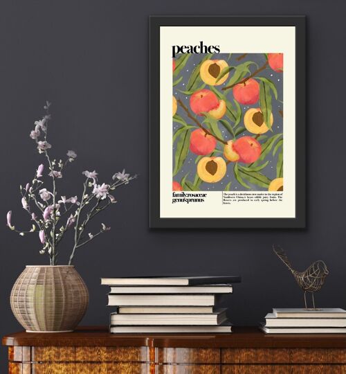 Peach , Peach Print , Fruit Print , Still Life , Summer Print , French Print , Fruit , Wall Art , Tropical Print , Botanical Print , Peaches