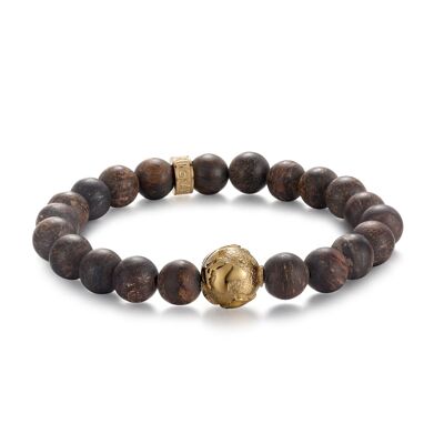 BRACCIALE PIETRA BRONZITE TERRA 1