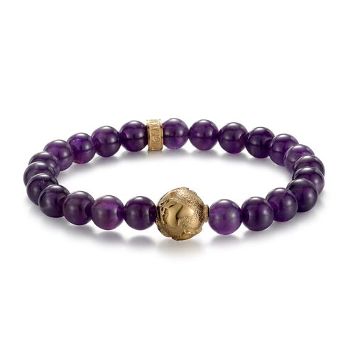 EARTH AMETHYST STONE BRACELET 1