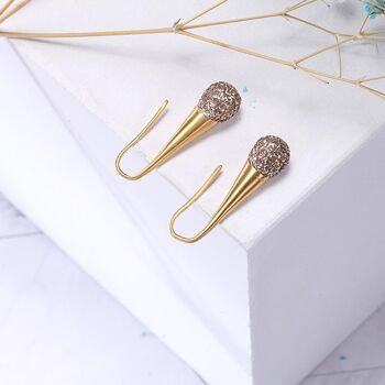 BOUCLE D'OREILLE KOURI GOLDEN STARDUST 2 5