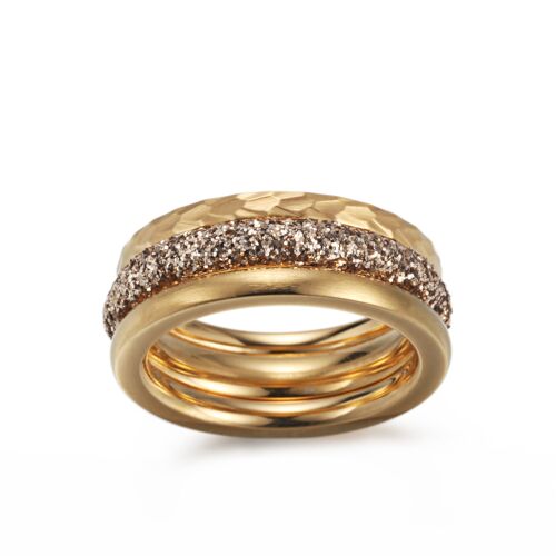 KOURI GOLDEN STARDUST RING SET