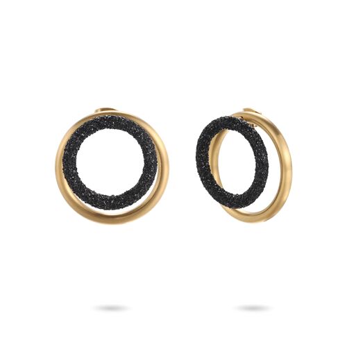 KOURI BLACK STARDUST EARRING 1