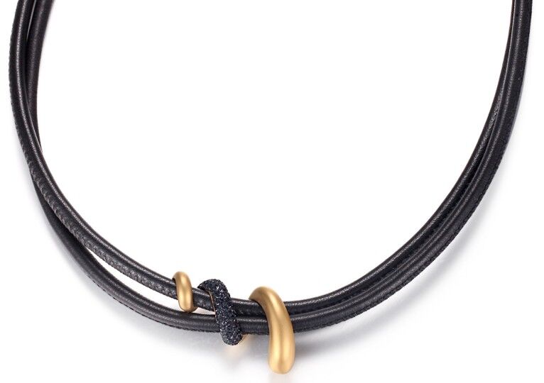 COLLANA KOURI POLVERE DI STELLE NERA 1