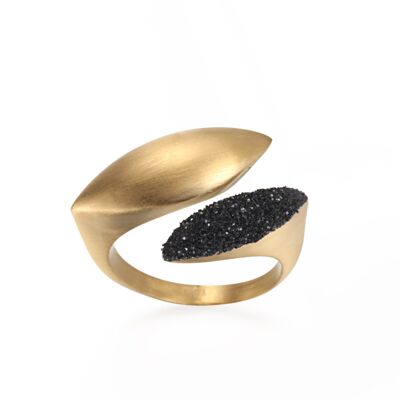 ANELLO KOURI POLVERE DI STELLE NERA 2